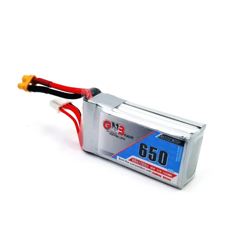 2 шт Gaoneng 650mAh 11,1 V 80C/160C 3S Lipo батарея с разъемом XT30 для FPV гоночный Дрон 4 оси БПЛА RC Квадрокоптер RC Дрон запчасти