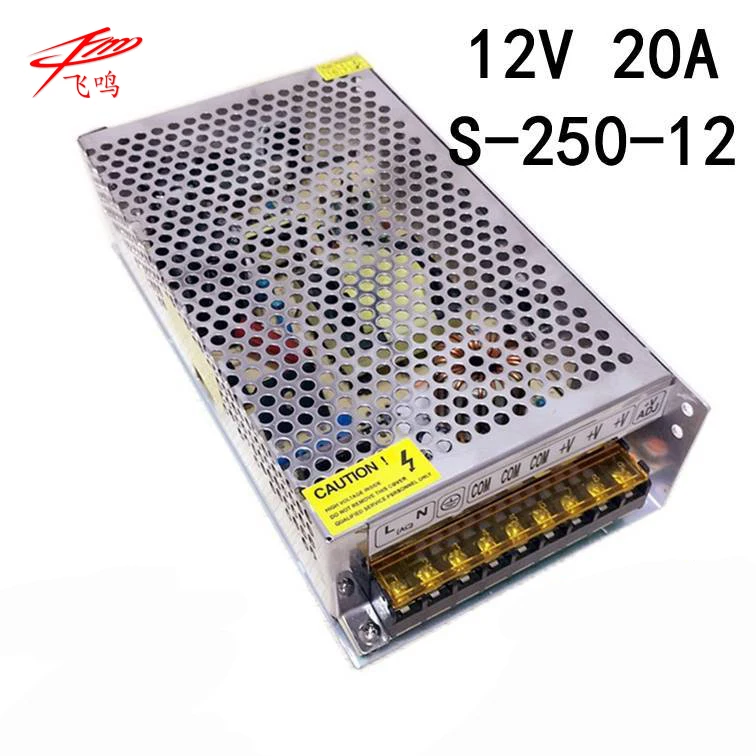 S 250 12 250w 12vdc a Single Group Switching Power Supply Ac 110v 2v To Dc 12v Switching Power Supply Aliexpress