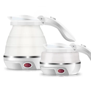 

Travel Electric Kettle Small Mini Portable Kettle Small Capacity Foldable Carry Dual Voltage Universal Silicone Body