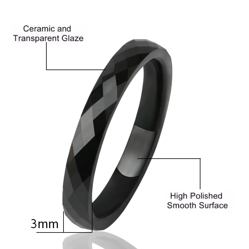 Ceramic Smooth Cut Surface Ring