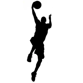 

4.7CM*15.2CM Basketball Player Sports Vinyl Car Sticker S9-0172