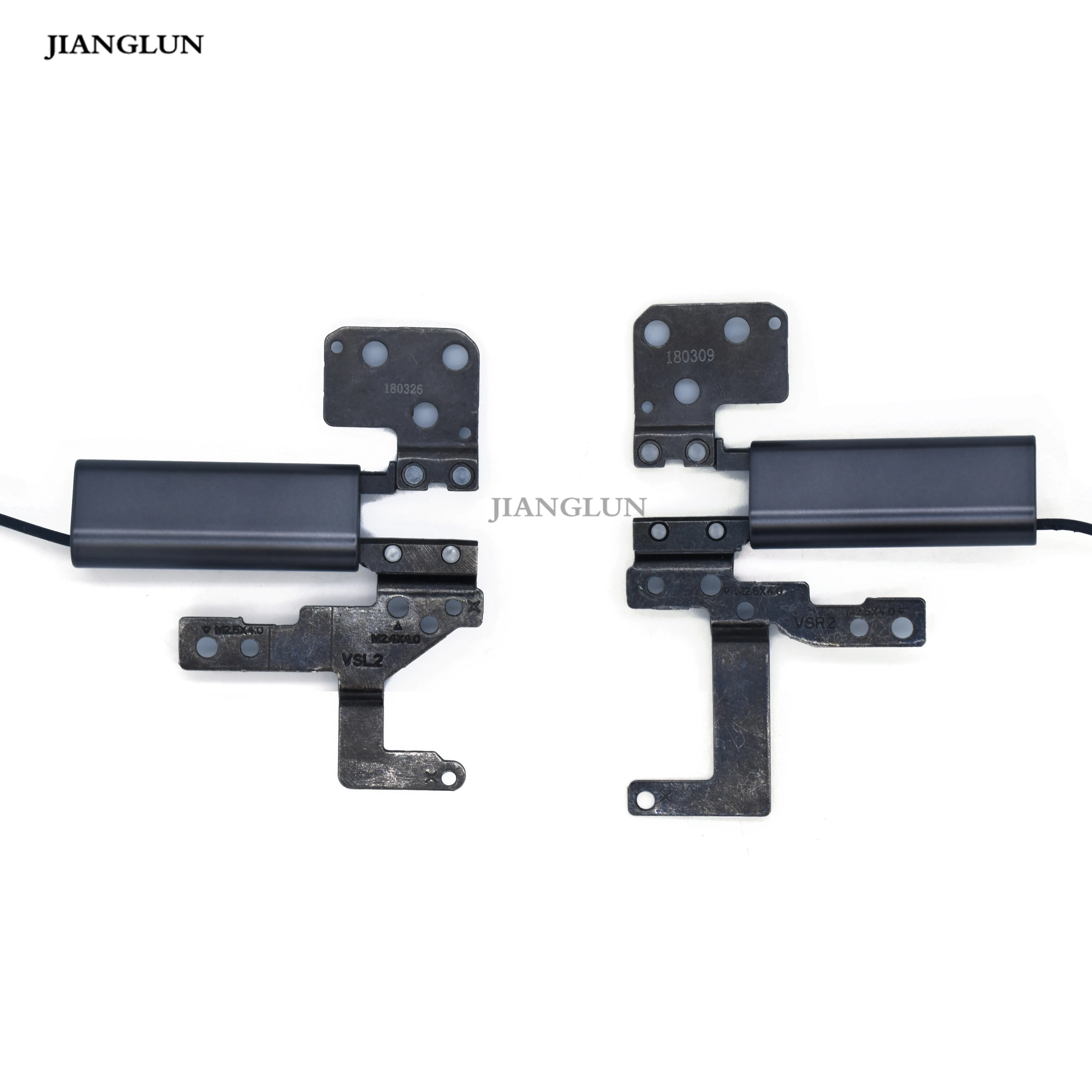 JIANGLUN LCD Screen Hinge Set For Lenovo Yoga 730-13IKB Silver color