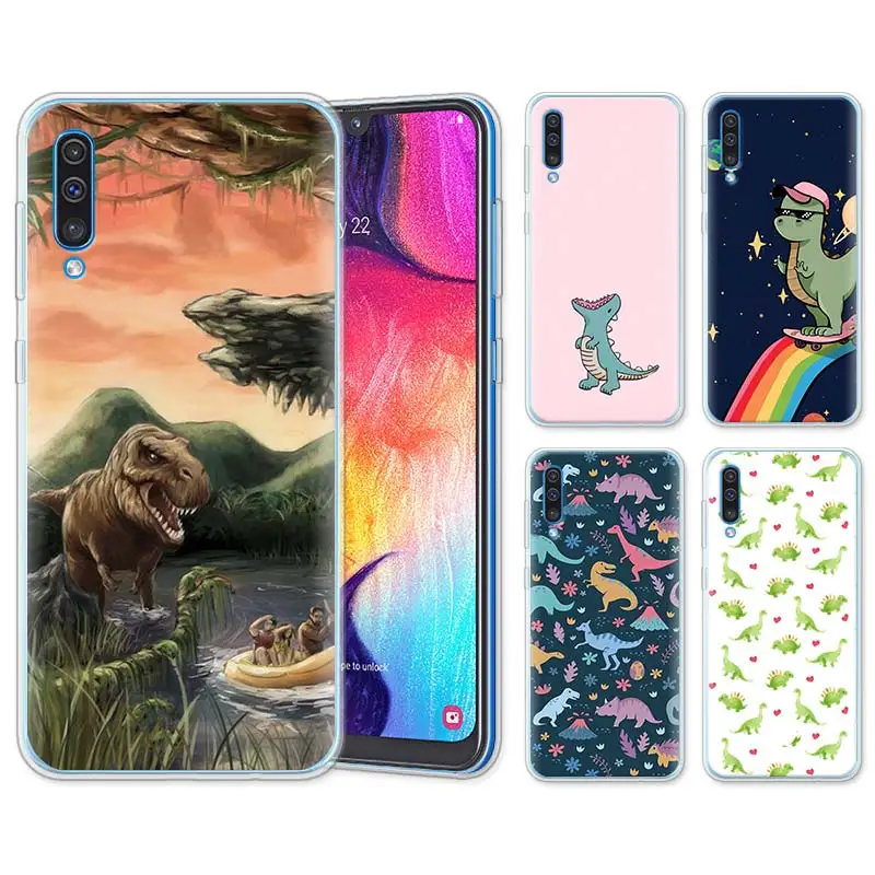 

Animal Dinosaur Cute Silicone Cases for Samsung Galaxy A10 A30 A40 A50 A70 A6 A7 A8+ A9 M30 M50 TPU Soft Phone Cases
