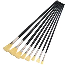 Монета щетина хвост вентилятора кисть Акварельная масляная кисть для гуаши набор пропиленовая кисть акварельные Щетки Художника