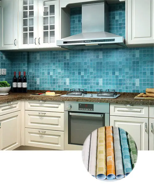 

Bathroom Wall Stickers 3D PVC Mosaic Wallpaper Self Adhesive Wallpaper Kitchen Waterproof Tile Stickers Home Room Decoration