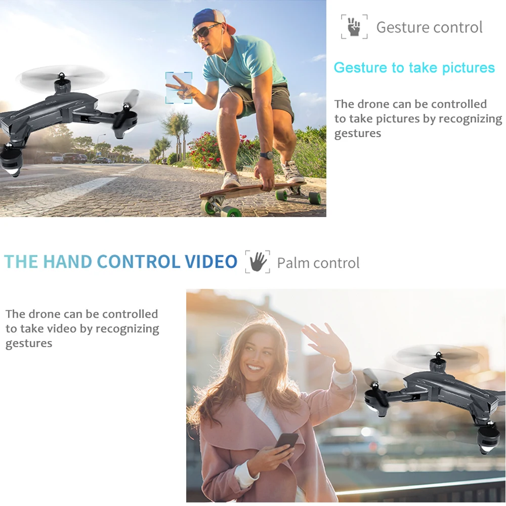 Цена Visuo XS816 RC Drone с 50 кратным зумом WiFi FPV 1080P или 4K Двойная камера Drone Оптический расход Quadcopter Складная Селфи Дрон Вертолет VS SG106