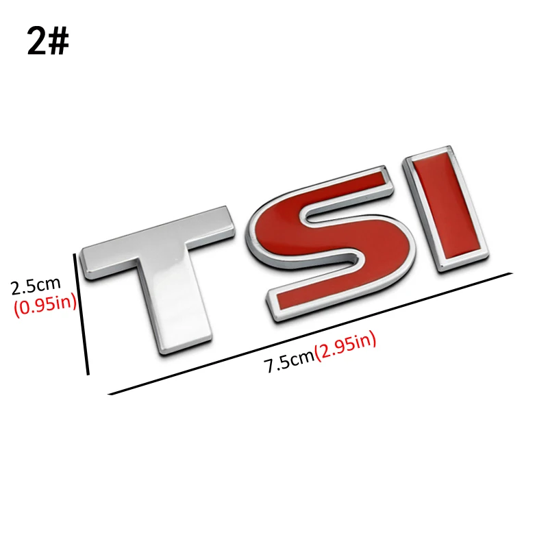 Dsycar 1 шт. 3D металлический TSI автомобильный боковой крыло задний багажник эмблема значок наклейки, универсальные автомобильные аксессуары декоративные наклейки s