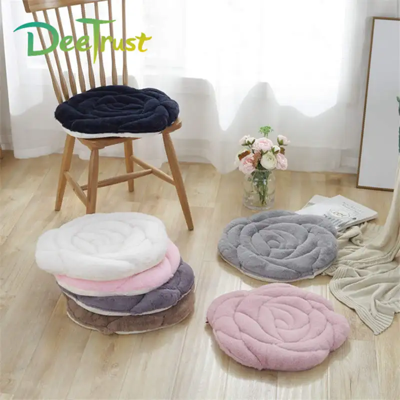 Японский стиль 45x45 см 5 цветов плюшевый розовый диван стул Подушка Татами Коврики теплый пол Нескользящая подушка коврик для автомобиля Cojines