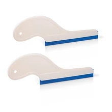 FOSHIO 2 pcs Limpador Raspador de Gelo De Água De Borracha Ferramenta Envoltório de Vinil Matiz Da Janela Do Carro de Vidro Domésticos Ferramenta de Limpeza Do Veículo rodo