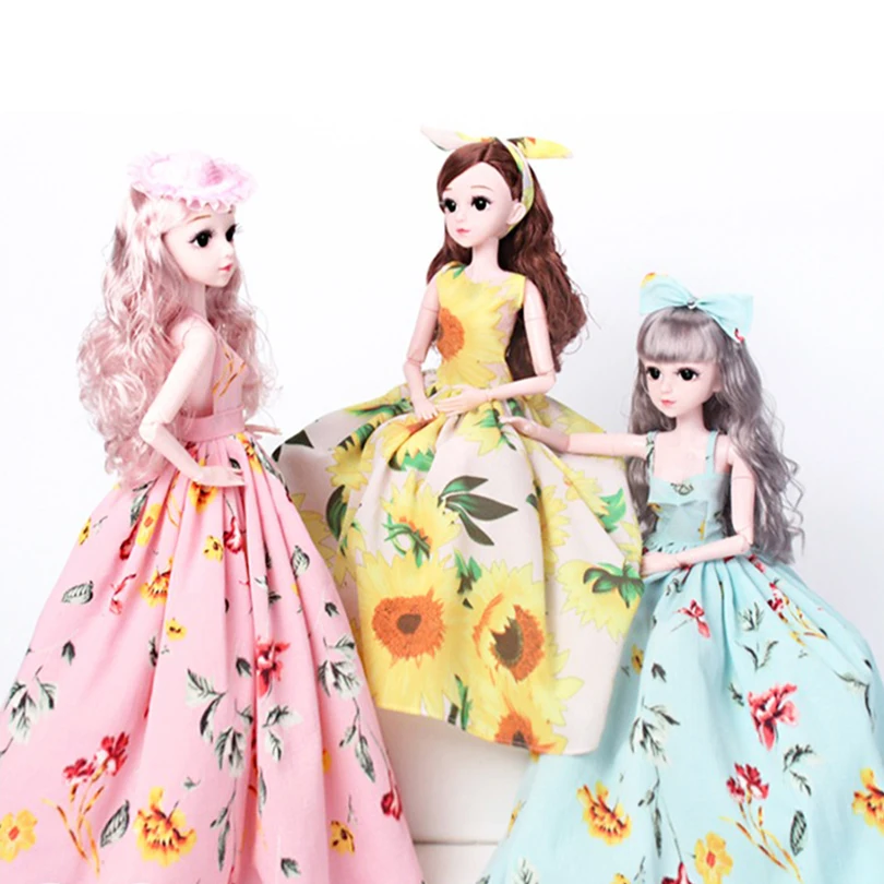 

1/3 60cm 21 Movable Joints Bjd Dolls Toy with Fashion Accessories Clothes Shoes for 3D Eyes BJD Doll Toy for Girls Gift