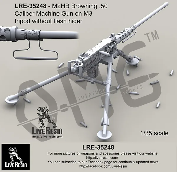 

IN STOCK Live Resin LRE-35248 1/35 M2HB Browning .50 Caliber Machine Gun