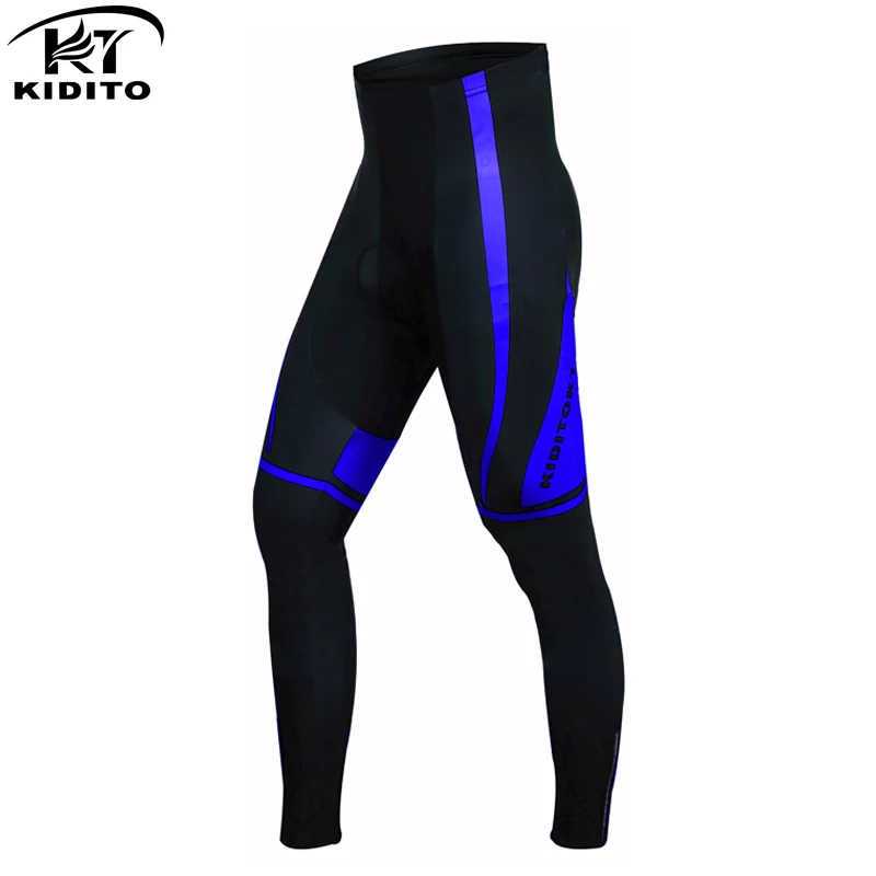 KIDITOKT Pro сохраняет тепло Велоспорт термальные брюки анти-УФ Горные штаны для велоспорта с 3D Противоскользящий гелевый мягкий для мужчин - Цвет: Blue Pants only