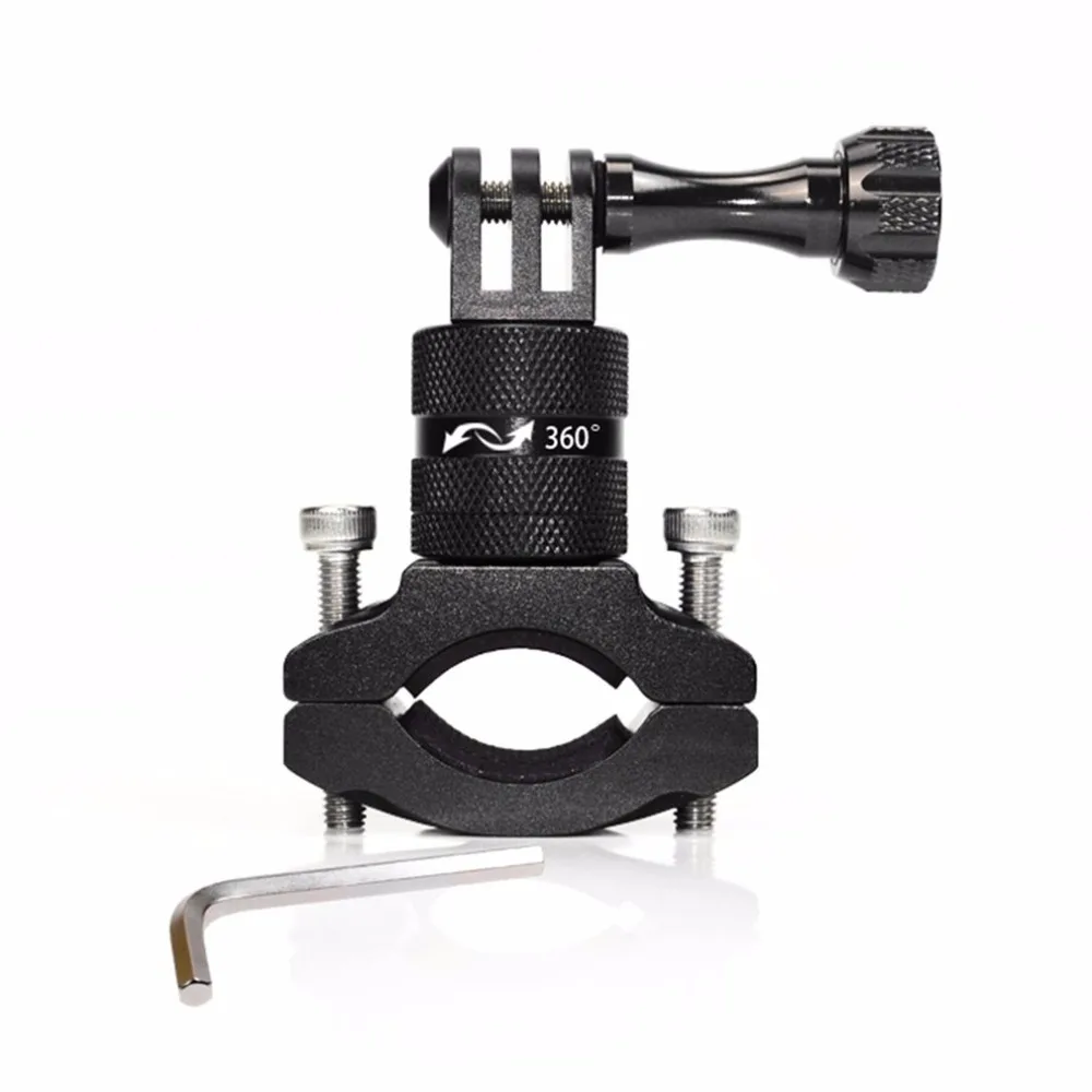 

Sport Action Camera Holder Bike Bicycle Stand Holder Cam Mount 360 Degree Rotation Aluminum Handlebar Holder for Go Pro Hero