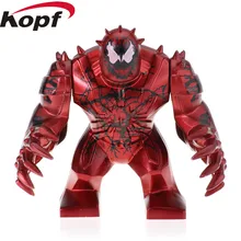 20 шт. фигурки супергероев Карнаж д-р эгман Веном дикая Дэдпул Росомаха строительные блоки детские подарочные игрушки PG1809