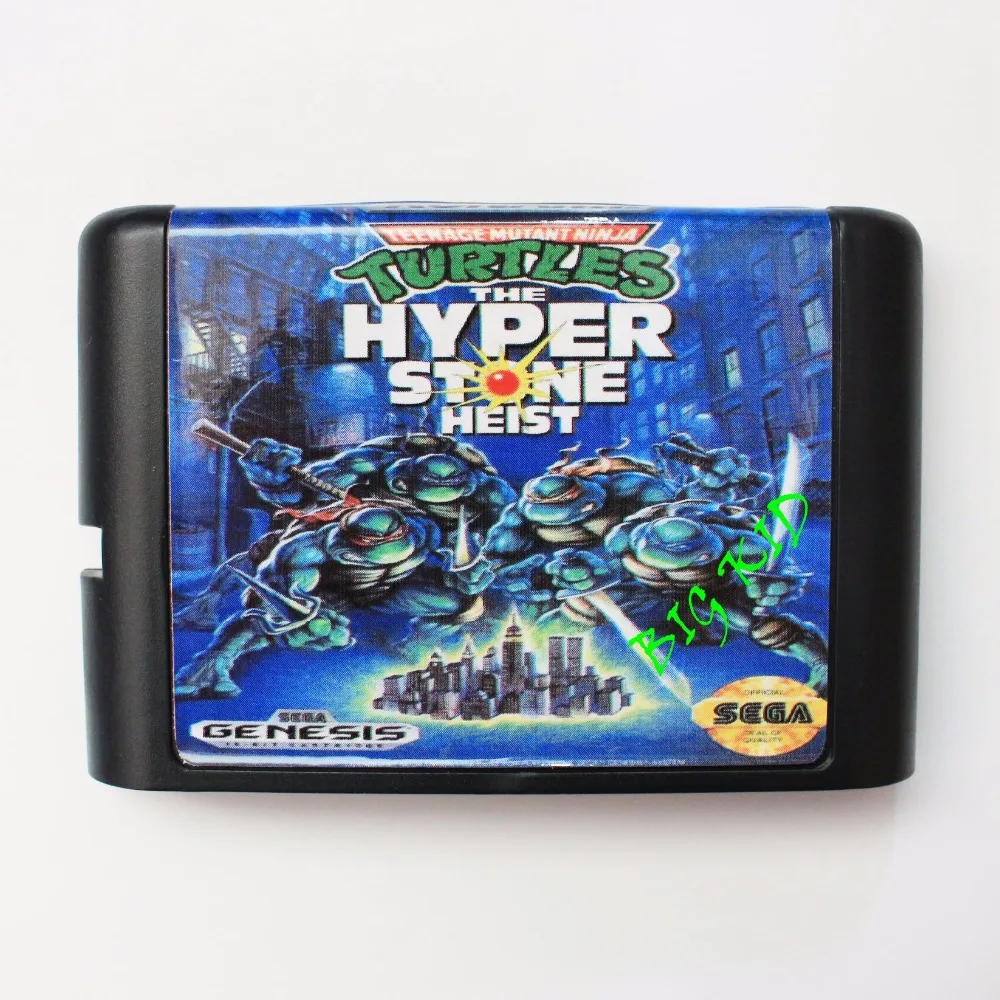 

Turtles The Hyperstone Heist 16 bit SEGA MD Game Card For Sega Mega Drive For Genesis