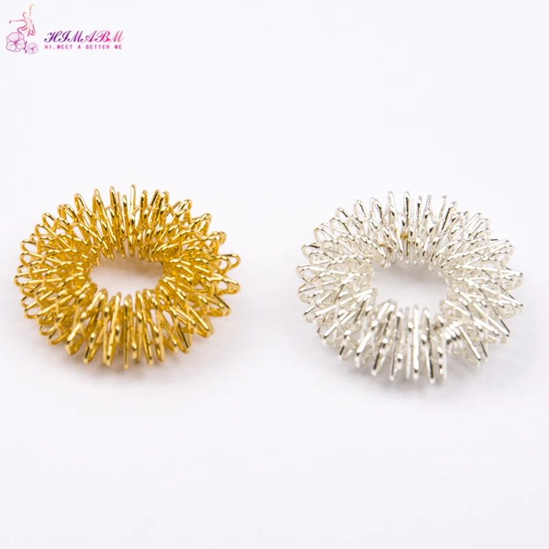 10 Pcs gold or silvery color stainless wholesale metal steel finger massage ring stimulate acupuncture points relieve finger 10 Pcs gold or silvery color stainless wholesale metal steel finger massage ring stimulate acupuncture points relieve finger