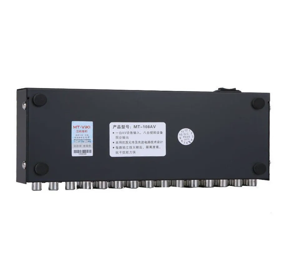  Di alta qualità HD questioni 8 vie AV Splitter Switcher composito RCA AV splitter 1X8 CVBS video au