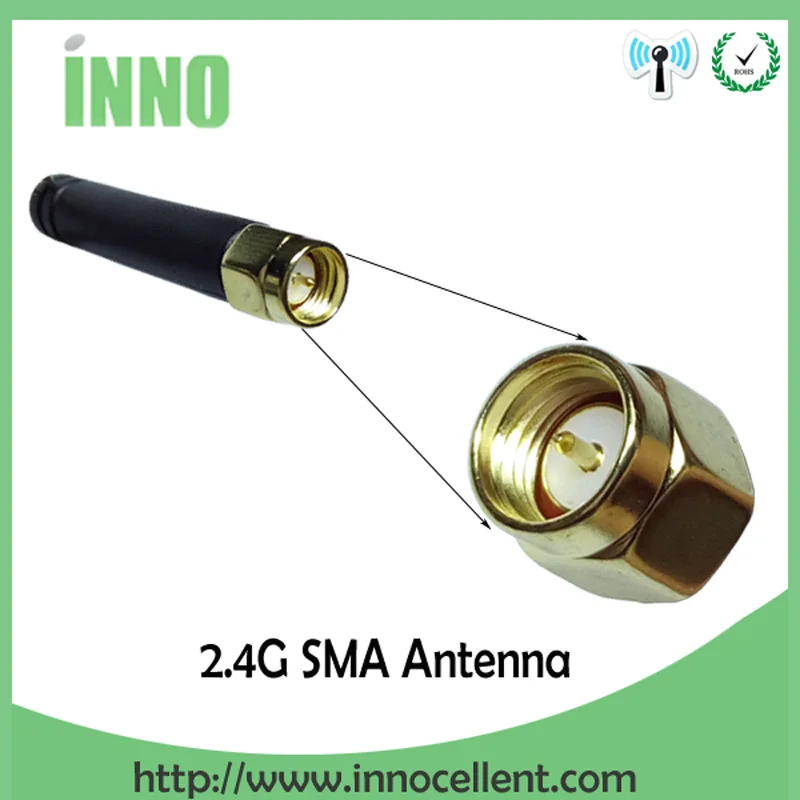 20 шт. 2,4 ГГц антенна Беспроводная SMA Антенна Разъем 2~ 3dbi wifi антенна 2,4 ГГц антенна+ PCI U. FL IPX к RP-SMA кабель для поросенка
