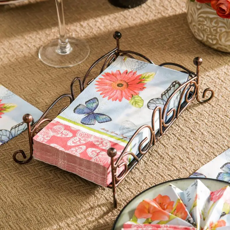 Guest Towel Napkins 15pcs 40x33cm 3 ply butterfly paper napkins for