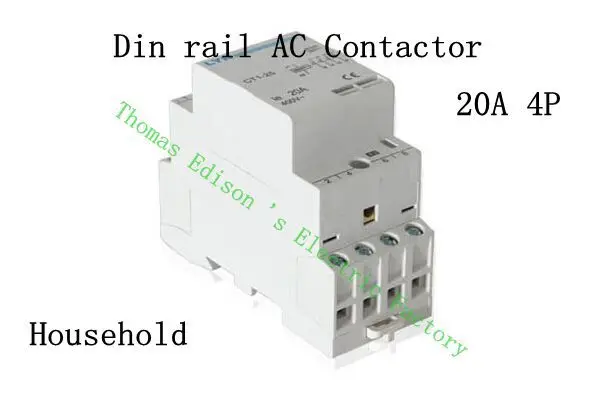 

auxiliar de partida KOHTAKTOP CT1 CT1-25 20A 4P 24V 48V 110V 220V 240V 400V 50or60HZ Din rail Household AC Contactor