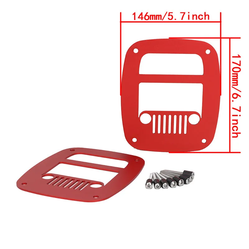 Хвост Светильник лампы крышка капота Рамка протектор для Jeep Wrangler TJ 1997 2006 YJ 1987 1995