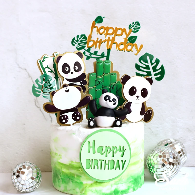 ND1 Panda Jungle Fête A4 Personalised Cake Topper Comestible Glaçage Feuille