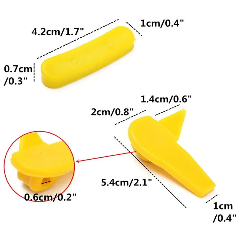 12 шт. желтый шиномонтажный монтажный наконечник, вставной протектор обода