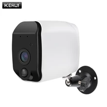 KERUI беспроводной H.264 Открытый 1080 P Full HD 2,4G WiFi 18650 батарея IP камера Внутренняя безопасность жилища камеры наблюдения IR-CUT