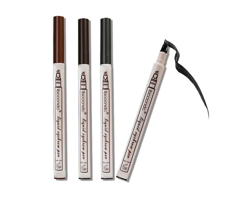 Водонепроницаемый вилка Совет бровей Тату Pen тонкой эскиз Liquid Eye Brow Pencil прочный