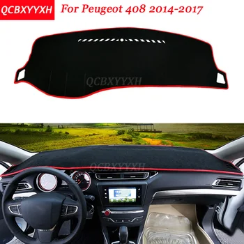 

Car Styling Dashboard Avoid Light Pad Polyester For Peugeot 408 2014-2017 Instrument Platform Cover Protective Mats
