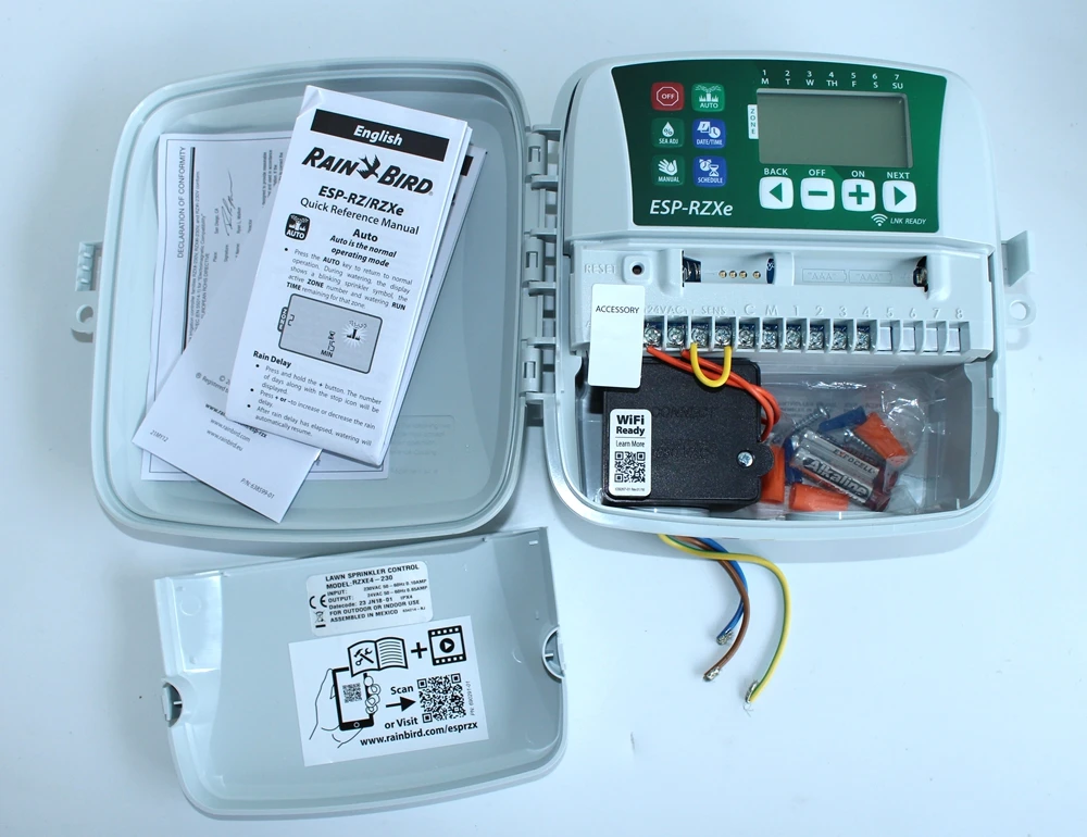 Оросительная Система rainfird ESP-RZX серии 4 станция открытый монтажный контроллер+ оросительный с электромагнитным клапаном