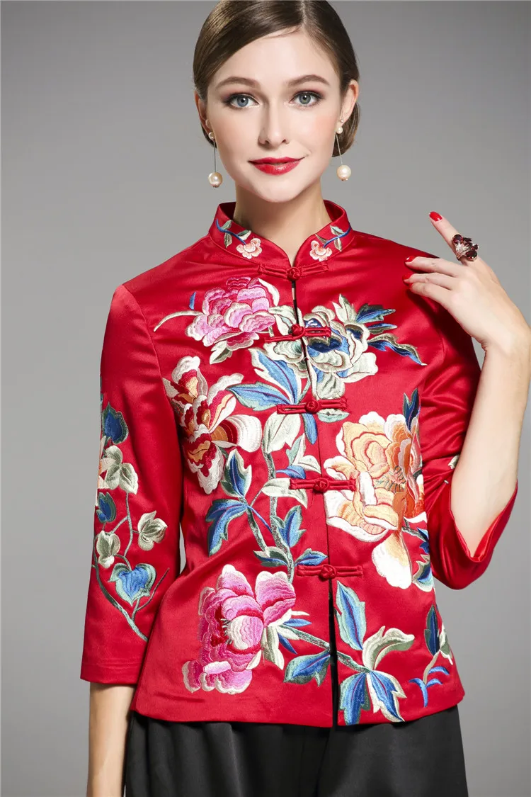 

2019 Chinese vintage embroidery Yokosua jacket for women