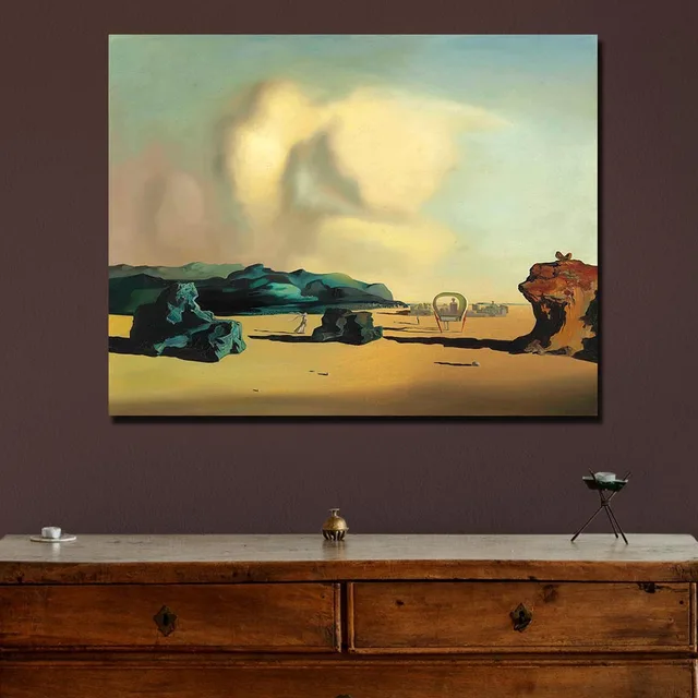 Wall art Salvador Dali transition moment Painting Living Room Home Decoration Oil Painting on Canvas Wall Painting 1