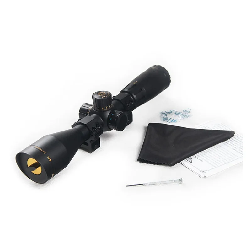 3-12X44SP Mil-dot Scope Fit 20 мм Rail с подсветкой прицел для охоты Airsoft Пейнтбольная 6-0043