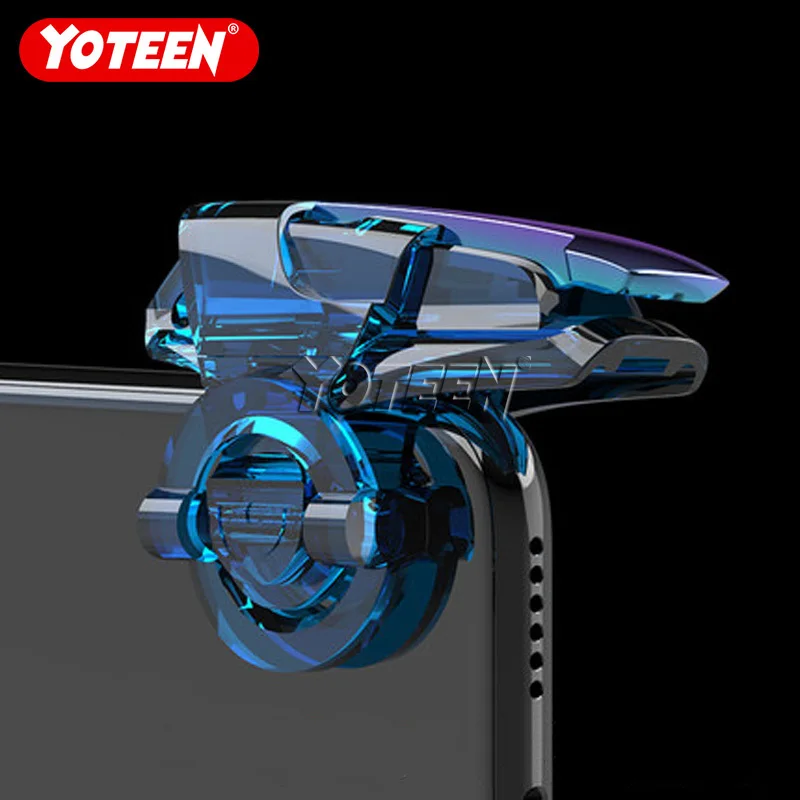 

Yoteen Metal Trigger For PUBG Shooting Game L1 R1 Aim Fire Button Mobile Phone Joystick Controller
