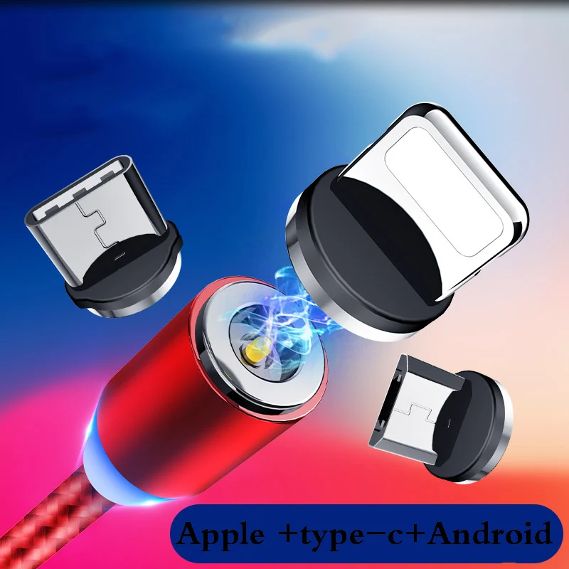 Три в одном кабель передачи данных зарядный один для трех Apple type c Android мульти