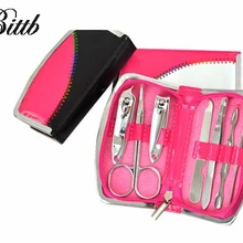 Bittb 7 шт. маникюрный набор из нержавеющей стали инструменты для ногтей щипчики для ногтей Уход Триммер Набор крючков для захвата нити наборы персональный педикюр маникюрные наборы