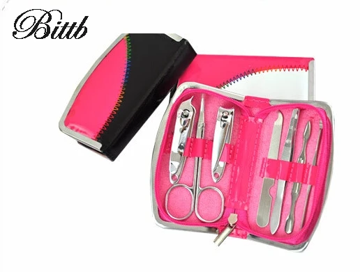 

Bittb 7pcs Manicure Set Stainless Steel Nail Tools Clipper Nail Care Trimmer Ear Pick Kit Sets Personal Pedicure Nail Kits