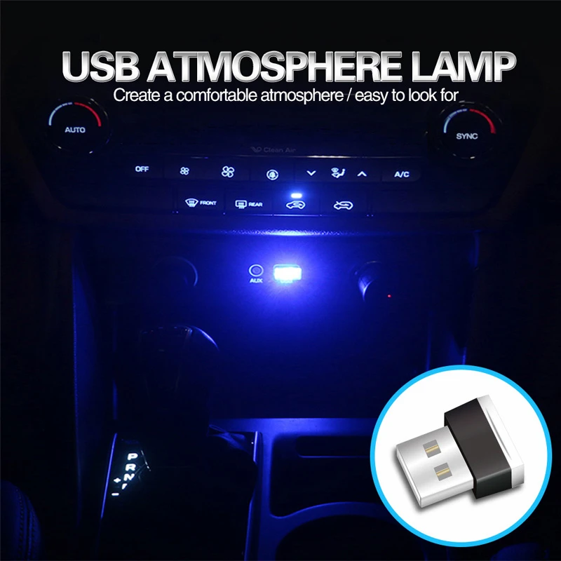 

NEW STYLE Car USB LED Atmosphere Lamp for Mercedes Benz W211 W203 W204 W210 W124 AMG W202 CLA W212 W220 W205 W201 A Class GLA
