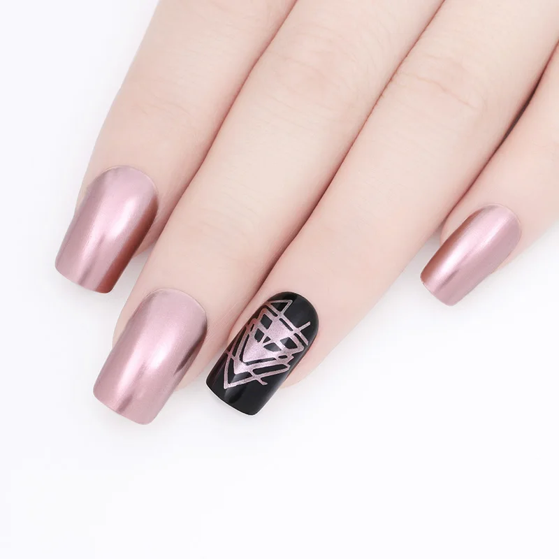 BORN PRETTY лак для ногтей металлик 6 мл зеркальный эффект лак для ногтей лак розовое золото серебро маникюр Дизайн ногтей Vernis праймер