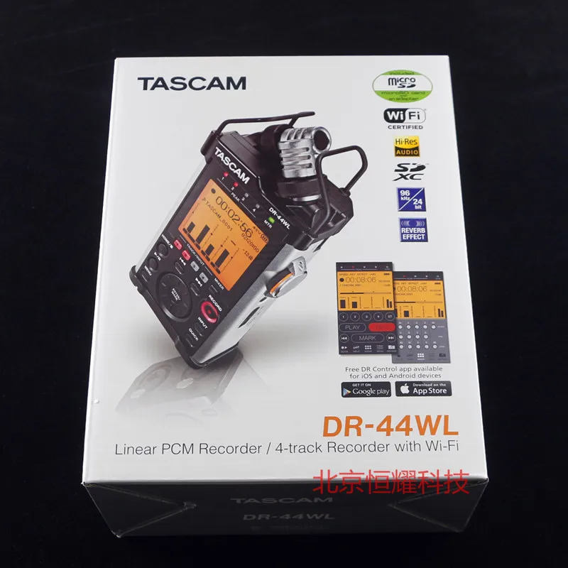 TASCAM DR44WL DR-44WL 4-х канальный портативный рекордер Hi-Fi Запись Ручка WI-FI управления передачей лицензии с Карта памяти на 32G