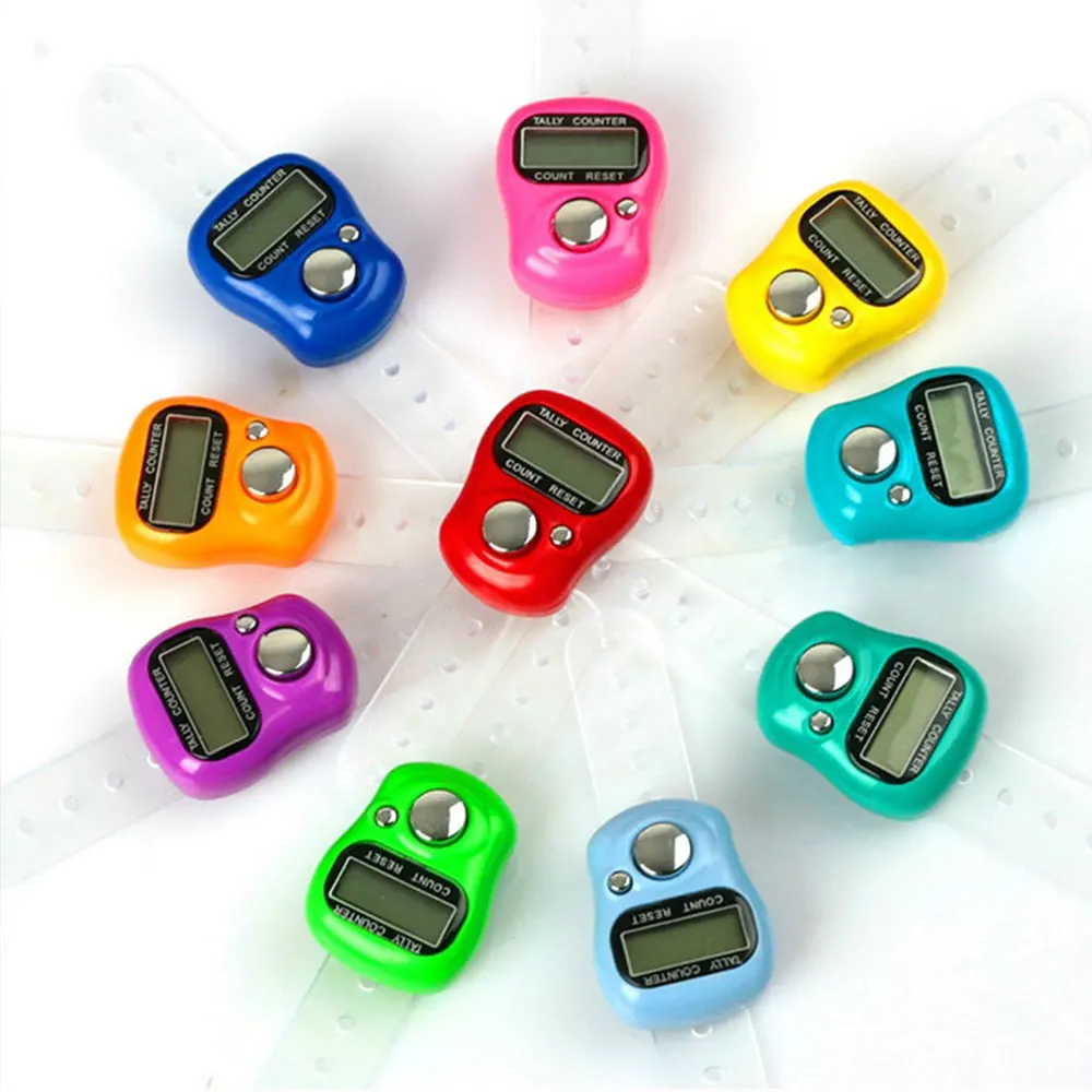 

Mini LCD Electronic Digital Tally Counter Multicolor Hand Held Golf Digit Stitch Marker Knitting Row Tally Golf Training Aids