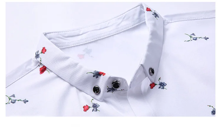 Высококачественная Мужская рубашка с длинным рукавом Camisa Social Slim Fit Flower рубашка Мужская модная деловая повседневная мужская рубашка Blusas