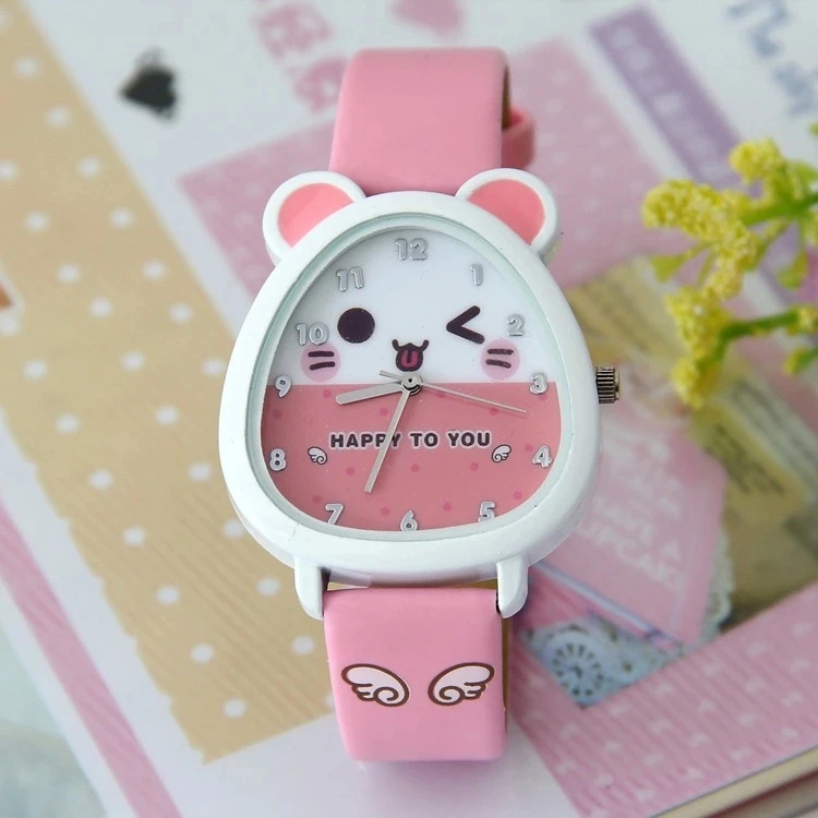 Супер детские часы с героями мультфильмов для девочек, детские спортивные часы в Корейском стиле, Модные непромокаемые студенческие часы