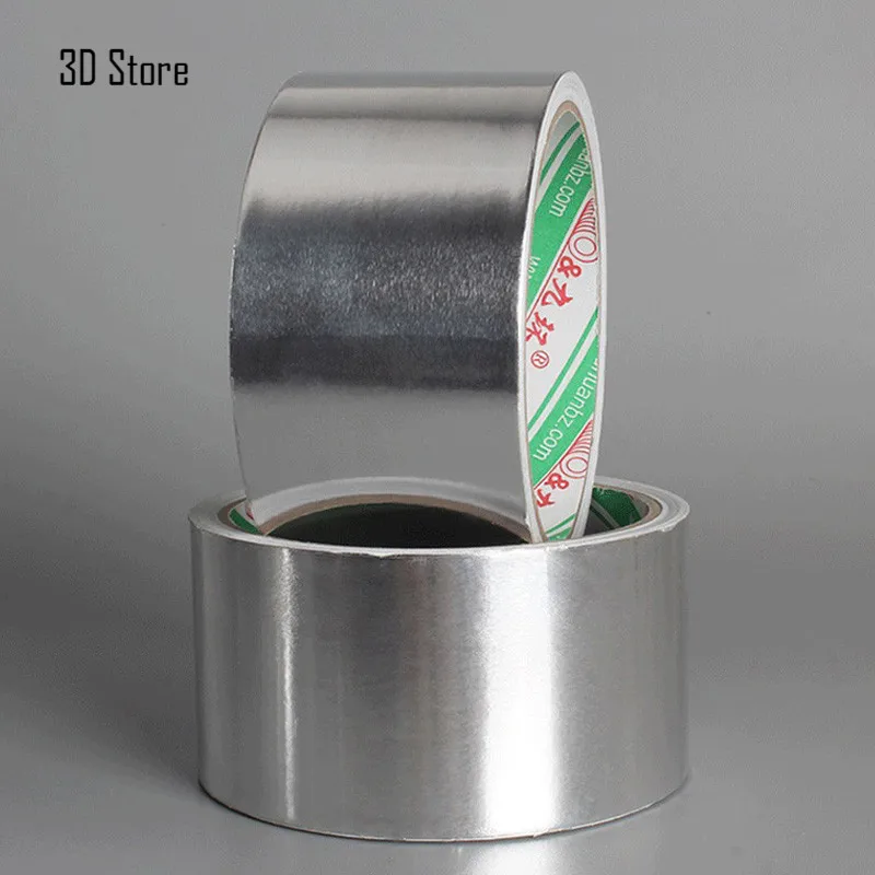 

Useful Aluminium Foil Adhesive Sealing Tape Thermal Resist Duct Repairs High Temperature Resistant Foil Adhesive Tape 4.5cm*10m