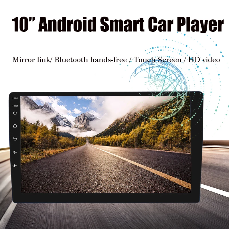 10 дюймов 2 Din Android автомобильное радио Android 8,1 Универсальное автомобильное радио gps навигация wifi Bluetooth MP5 плеер Поддержка USB