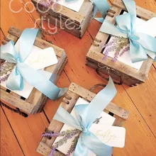 Cocostyles пользовательские пустой антикварный деревянный ящик коробка с ручкой и лента для лес свадебный подарок и домашнего декора