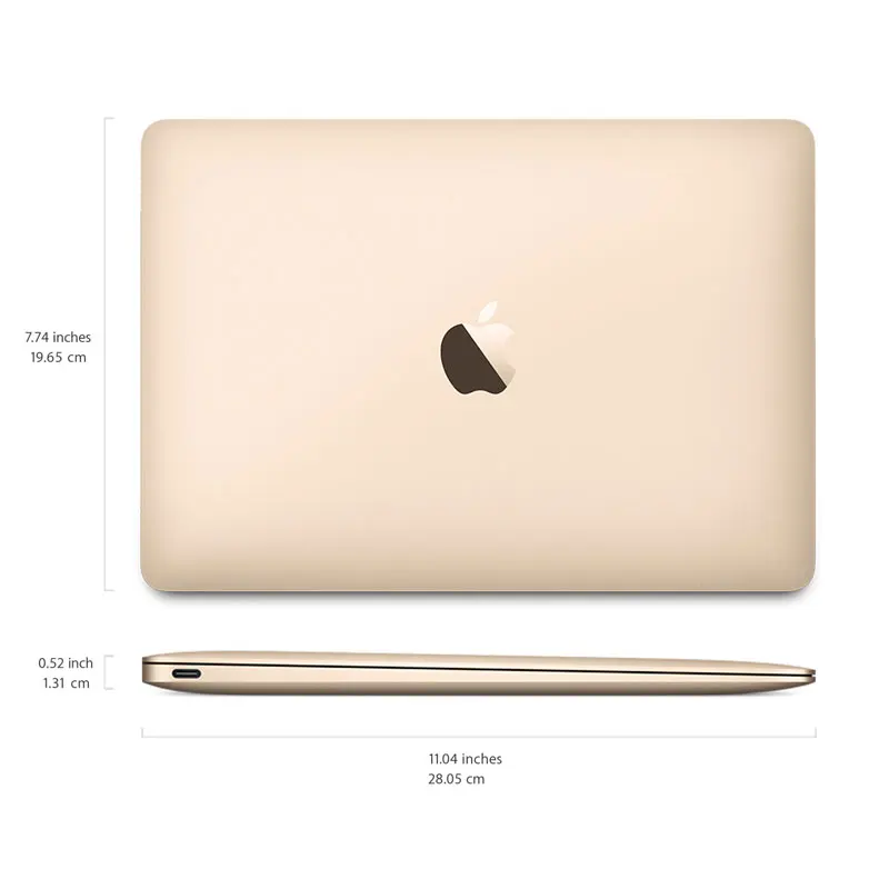 Apple Macbook ноутбука 12 дюймов 256 г SSD 8 1 2 ГГц 1866 мГц LPDDR3 MacOS Тетрадь Поддержка Windows Intel M3