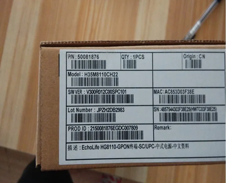 

100% Tested Work Perfect for hg8110f/hg8120f gpon (1POTS+1GE)