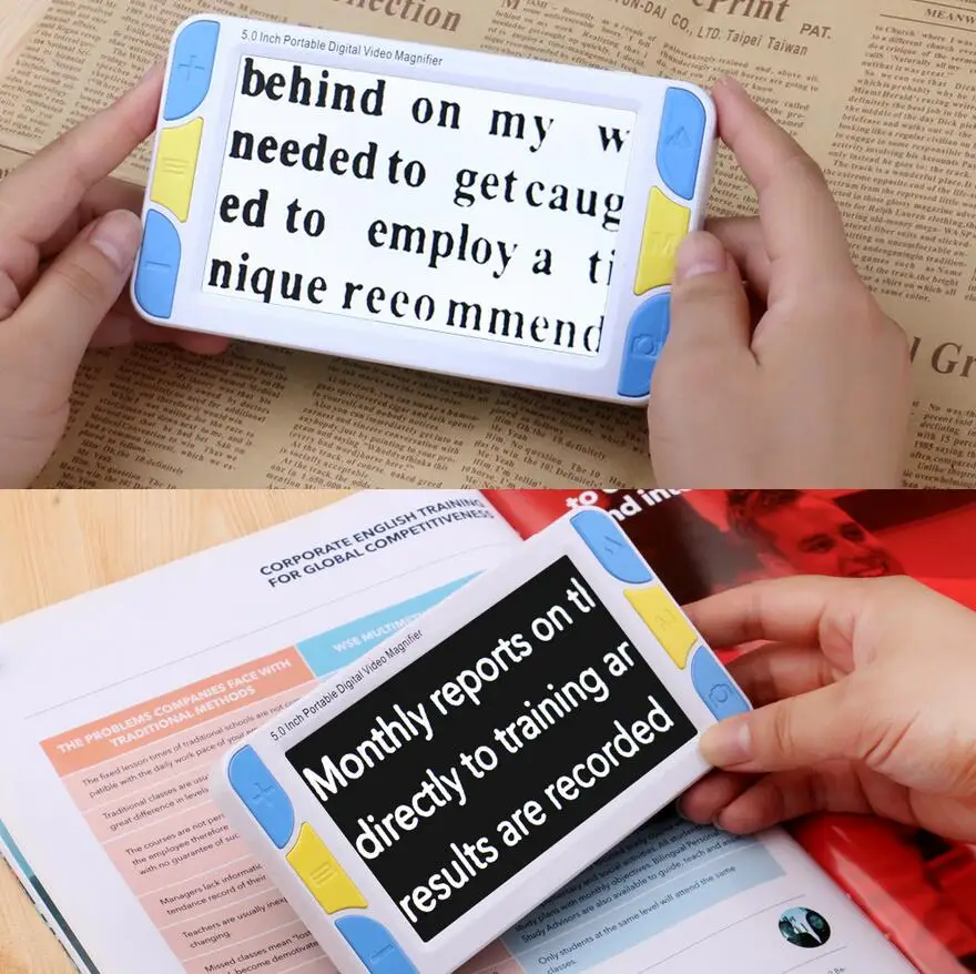 5" LCD video magnifier Low Vision reading aid Magnifier camera electronic reading aid Digital